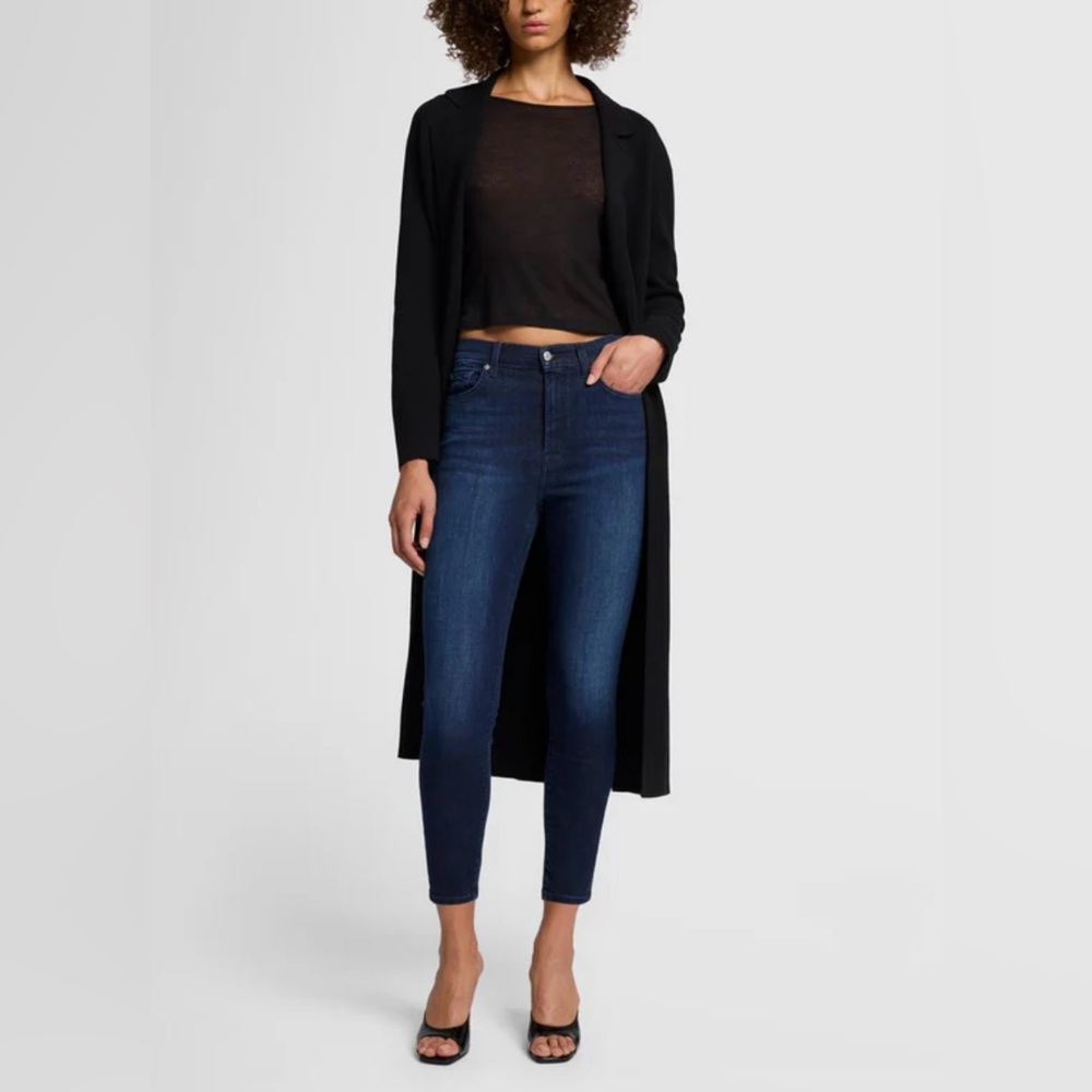 **Like new** 7 for all Mankind high waist ankle skinny luxe vintage jeans.